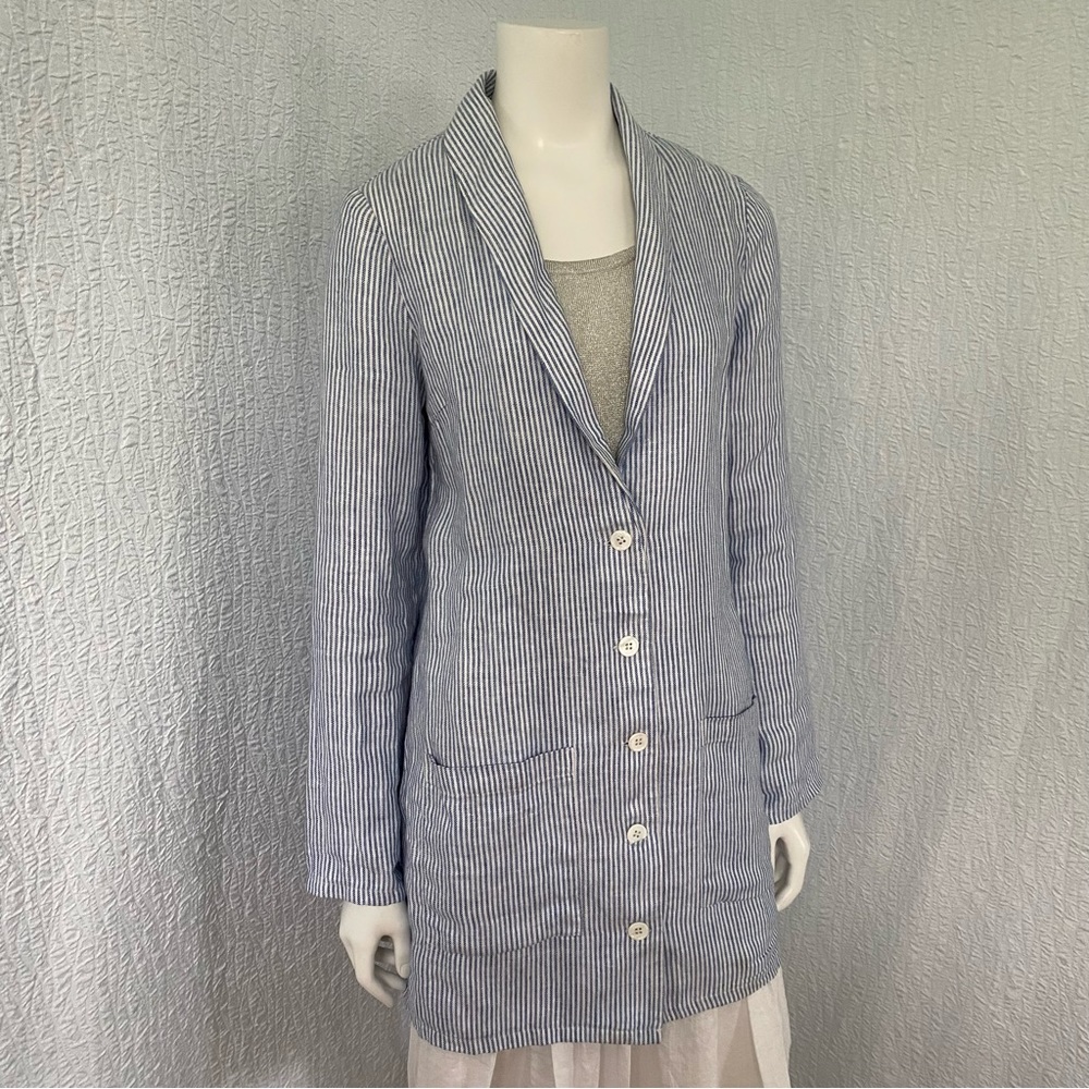 Reformation Linen Shawl Collar Blazer Dress